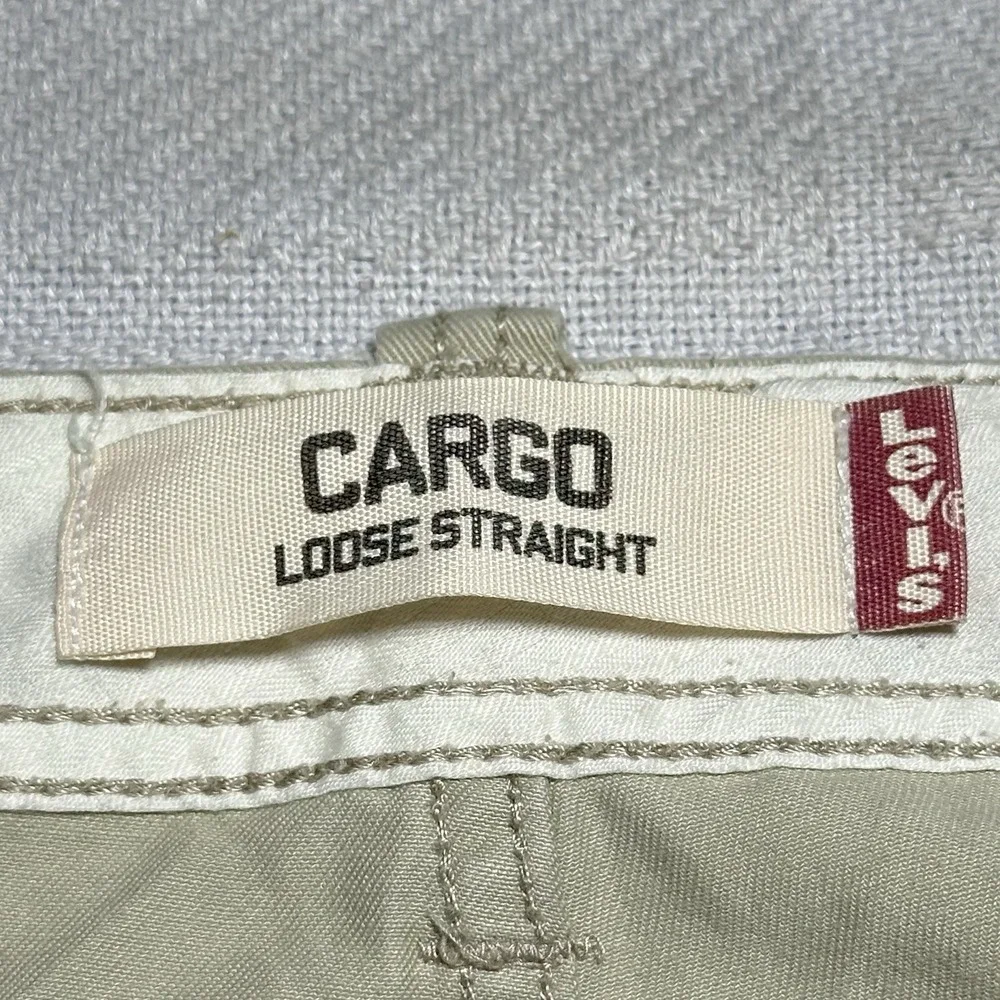 Vintage Y2K Levi's Cargo Pants Mens 42x26** Loose Straight Baggy Wide Leg Skater